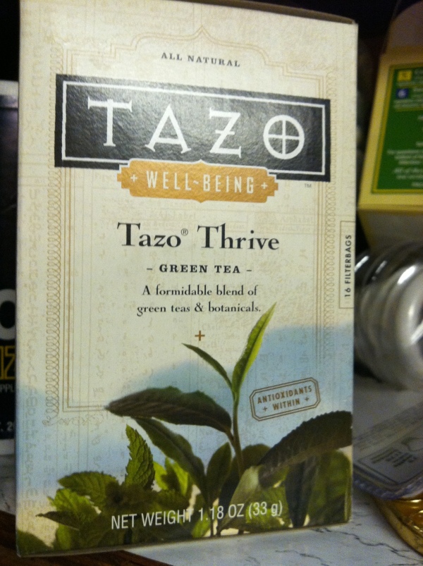 Tazo Thrive green tea